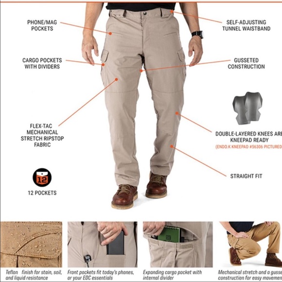 ISO mens 5.11 traverse pants size 34x32 - Picture 2 of 3